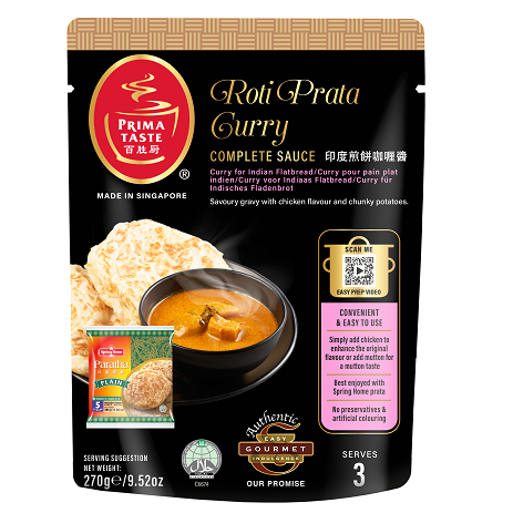 PRIMA TASTE ROTI PRATA CURRY COMPLETE SAUCE 270 G — Premium Co Groceries