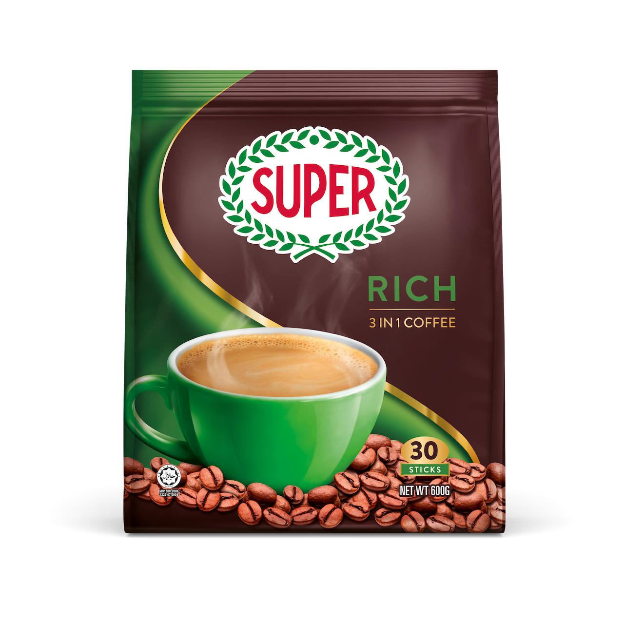 SUPER 3IN1 COFFEE RICH 30 STICKS 500 G