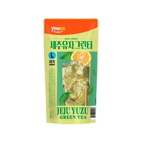 YOUUS JEJU YUZU GREEN TEA POUCH 340 ML