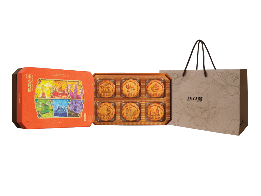 HONG KONG MEI XIN ORIENTAL PEARL ASSORTED MOONCAKE 6 PCS