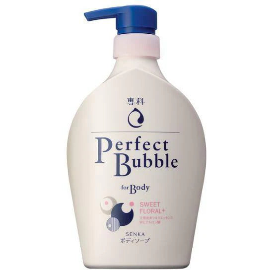 SHISEIDO SENKA PERFECT BUBBLE FOR BODY SWEET FLORAL PINK 500 ML