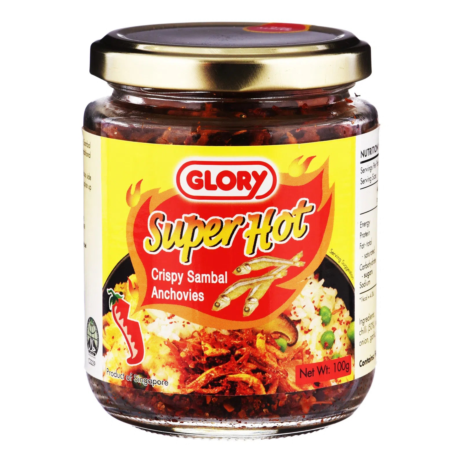 GLORY CRISPY ANCHOCY SAMBAL 100 G - Premium Co  Groceries 