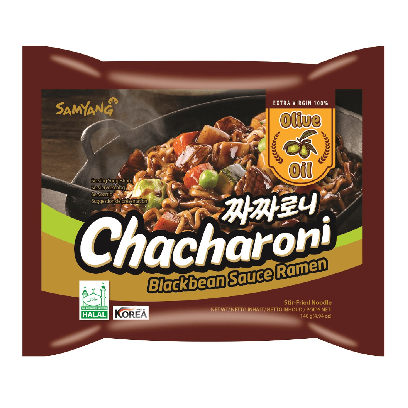 SAMYANG NOODLE CHACHARONI SOYBEAN 120 G*5 - Premium Co  Groceries 
