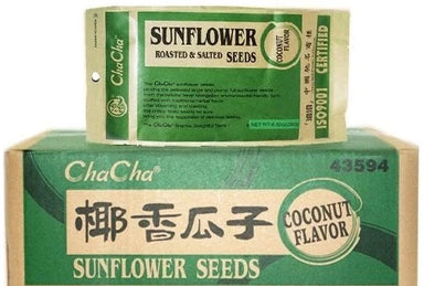 CHA CHA SUNFLOWER SEEDS COCONUT FLAVOUR BOX SALE  20 * 228 G - Premium Co  Groceries 