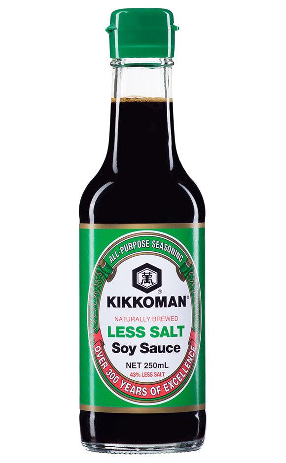 KIKKOMAN LESS SALT SOY SAUCE 250 ML - Premium Co  Groceries 