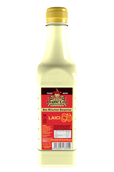 DOUBLE LION LYCHEE FLAVOURED CONCENTRATE 375 ML - Premium Co  Groceries 