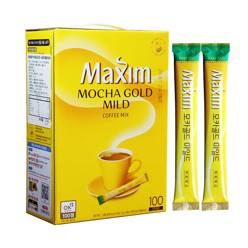 MAXIM GOLD MOCHA COFFEE MIX 100 STICKS - Premium Co  Groceries 