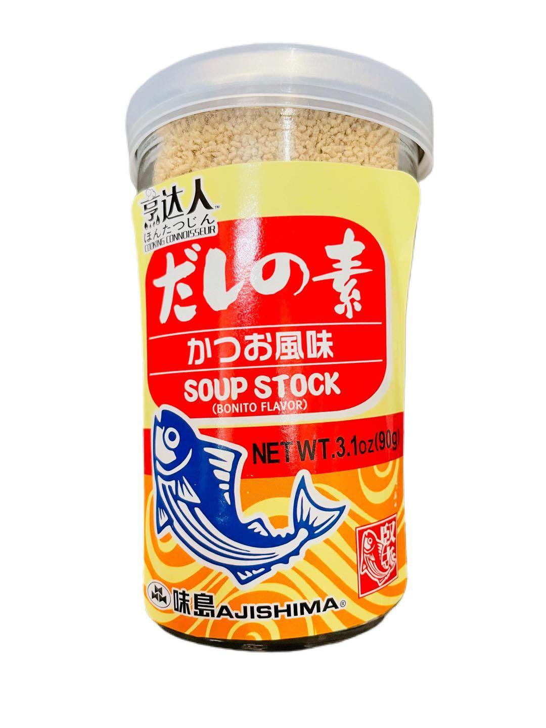 AJISHIMA SOUP STOCK BONITO DASHI POWDER 90 G - Premium Co  Groceries 