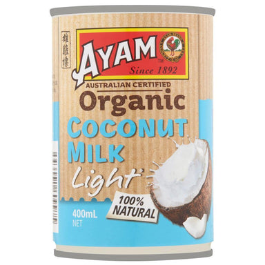 AYAM ORGANIC LIGHT COCONUT MILK 400 ML - Premium Co  Groceries 