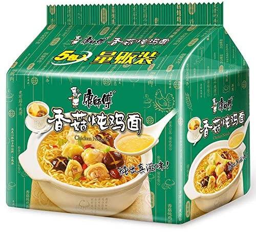 KANG SHI FU CHICKEN MUSHROOM NOODLES 100 G * 5 - Premium Co  Groceries 
