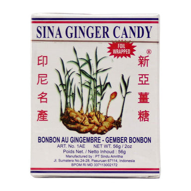 SINA GINGER CANDY 56 G - Premium Co  Groceries 