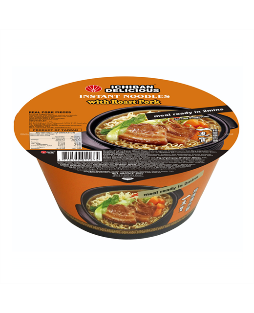 ICHIBAN DELICIOUS INSTANT NOODLES WITH ROAST PORK 200 G - Premium Co  Groceries 