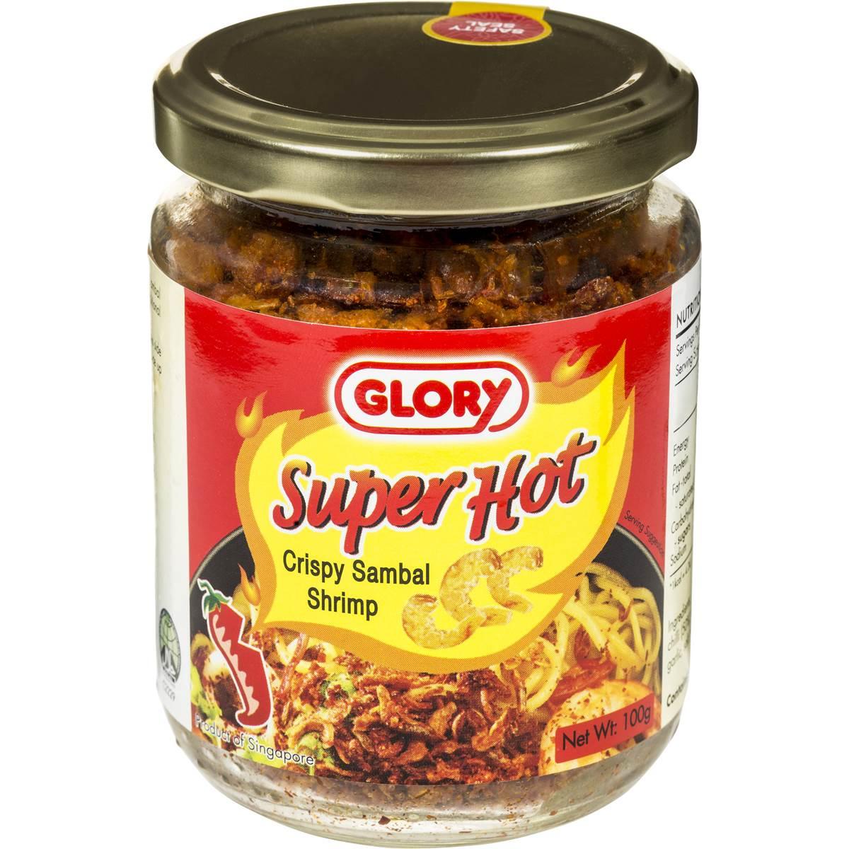 GLORY CRISPY SAMBAL SHRIMP 100 G - Premium Co  Groceries 