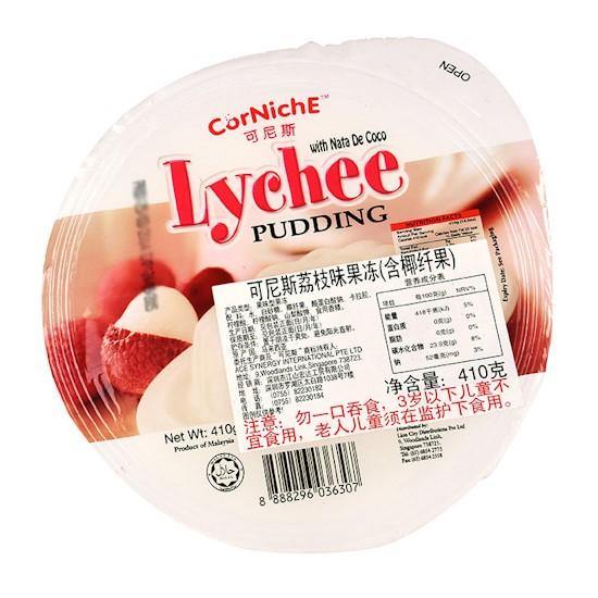 CORNICHE LYCHEE PUDDING 410 G - Premium Co.  Groceries 