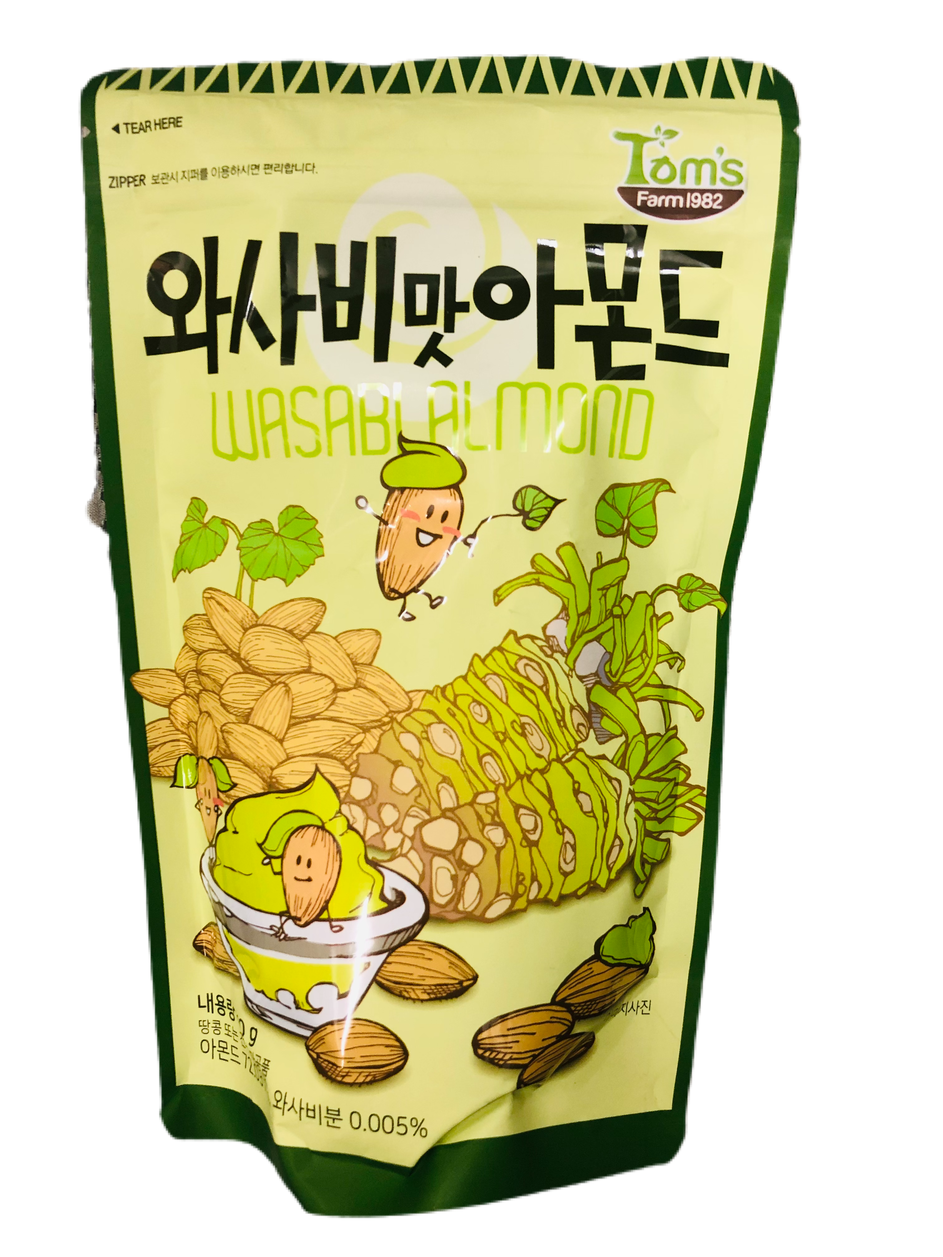GILIM TOM'S FARM WASABI ALMOND 210 G - Premium Co  Groceries 