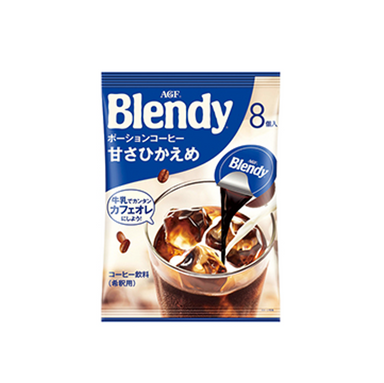 AGF BLENDY COFFEE CONCENTRATE CAPSULE LIGHTLY SWEETENED 8PCS - Premium Co  Groceries 
