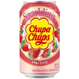 CHUPA CHUPS SPARKLING STRAWBERRY & CREAM 345 ML - Premium Co  Groceries 