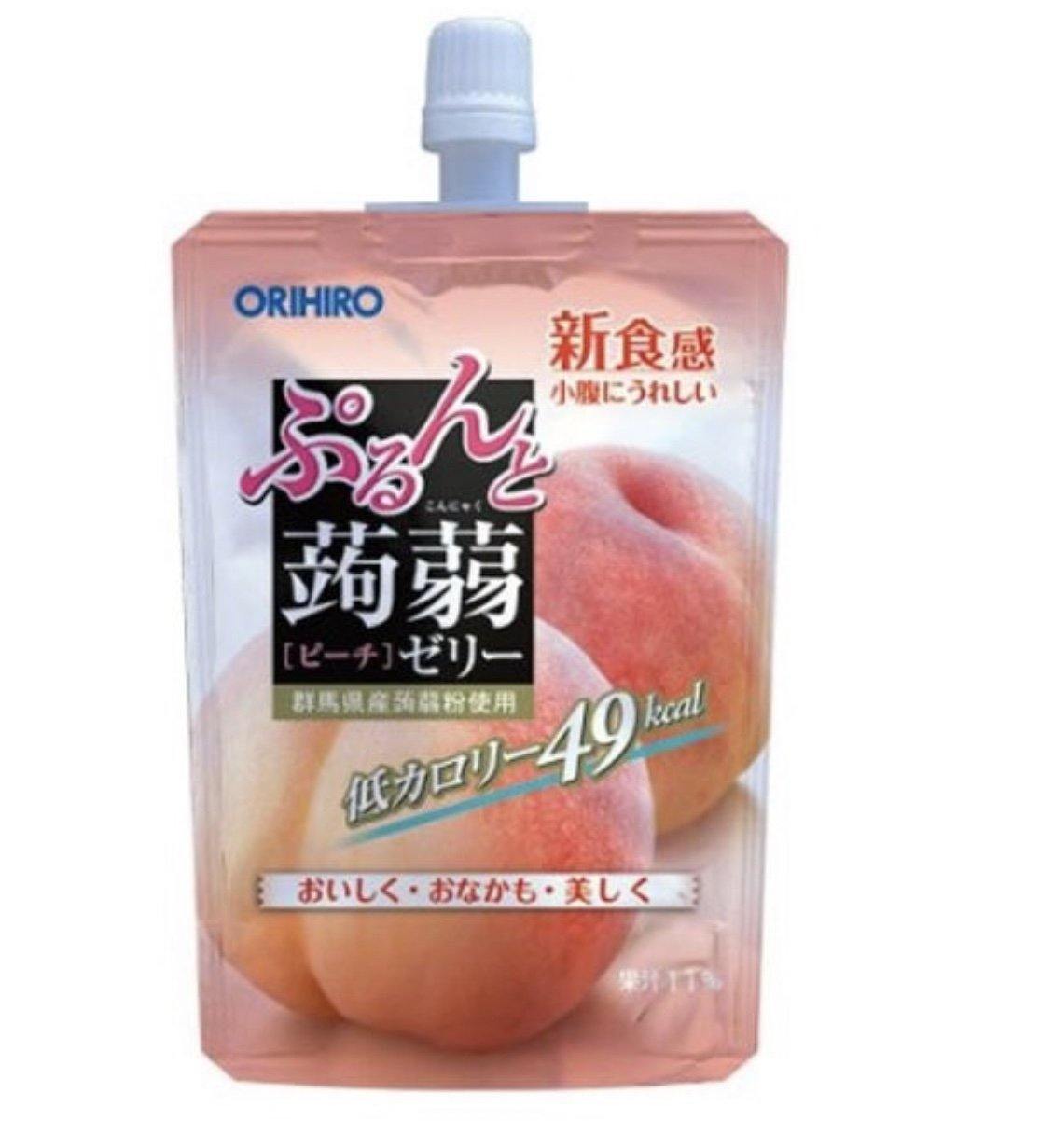 ORIHIRO KONJAC PEACH JELLY 130 ML - Premium Co.  Groceries 