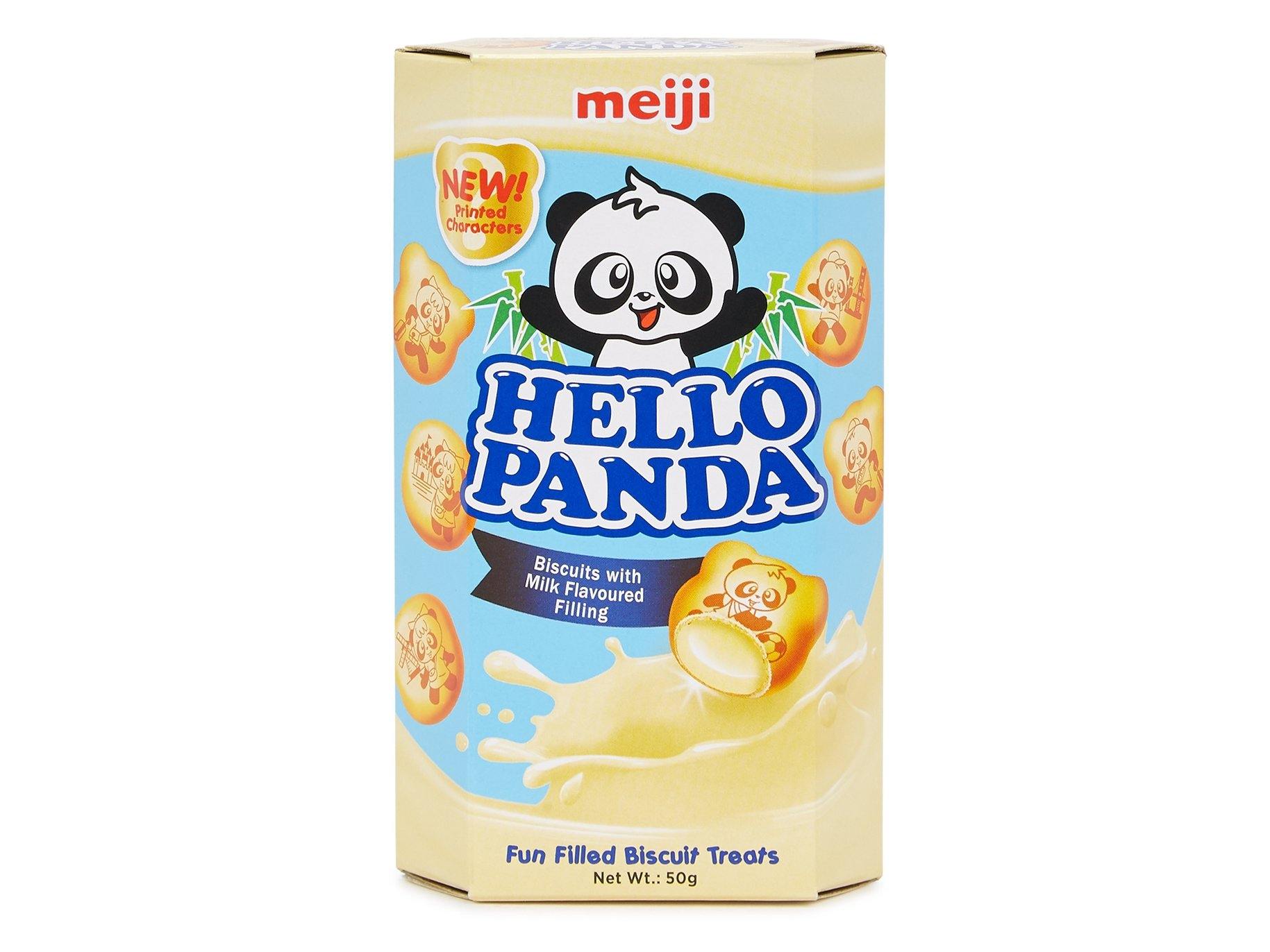 MEIJI HELLO PANDA BISCUITS WITH MILK CREAM FILLING 50 G - Premium Co.  Groceries 