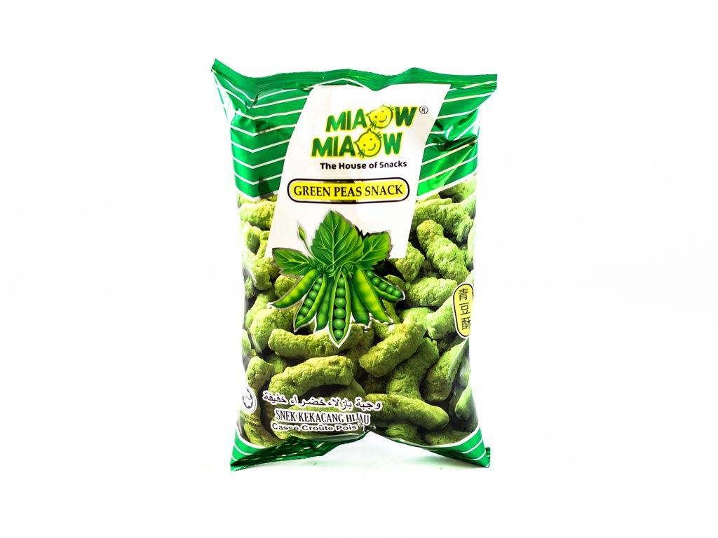 MIAOW MIAOW GREEN PEAS SNACKS  60 G - Premium Co.  Groceries 