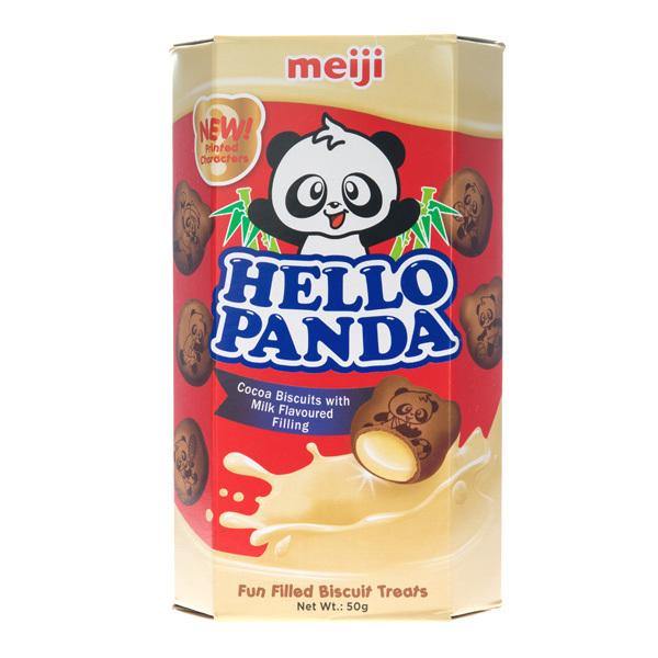 MEIJI HELLO PANDA COCOA BISCUIT WITH MILK CREAM FILLING 50 G - Premium Co.  Groceries 
