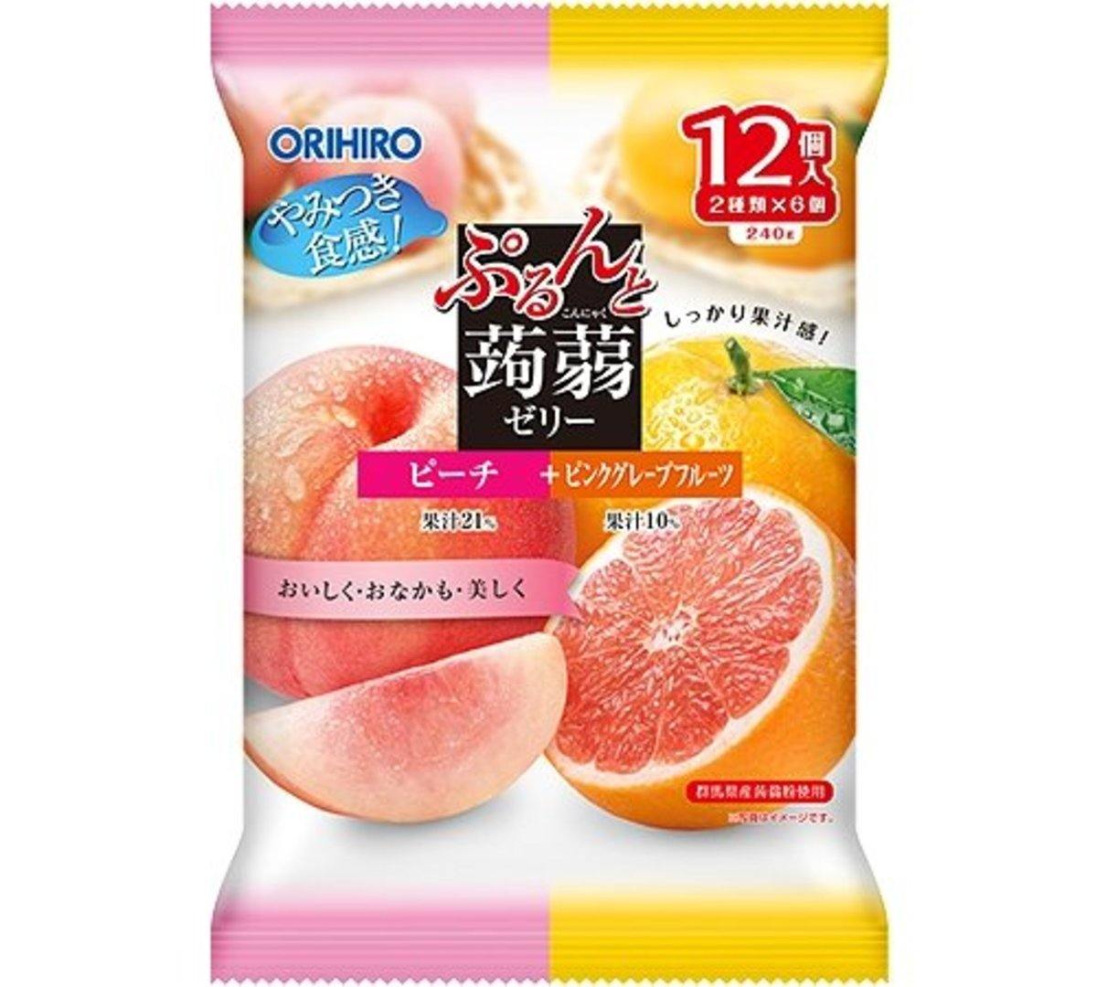 ORIHIRO JELLY PEACH & GRAPEFRUIT FLAVOUR 240 G - Premium Co  Groceries 