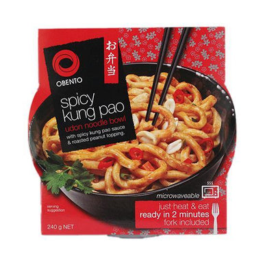 OBENTO UDON NOODLE BOWL SPICY & KUNG PAO 240 G - Premium Co.  Groceries 