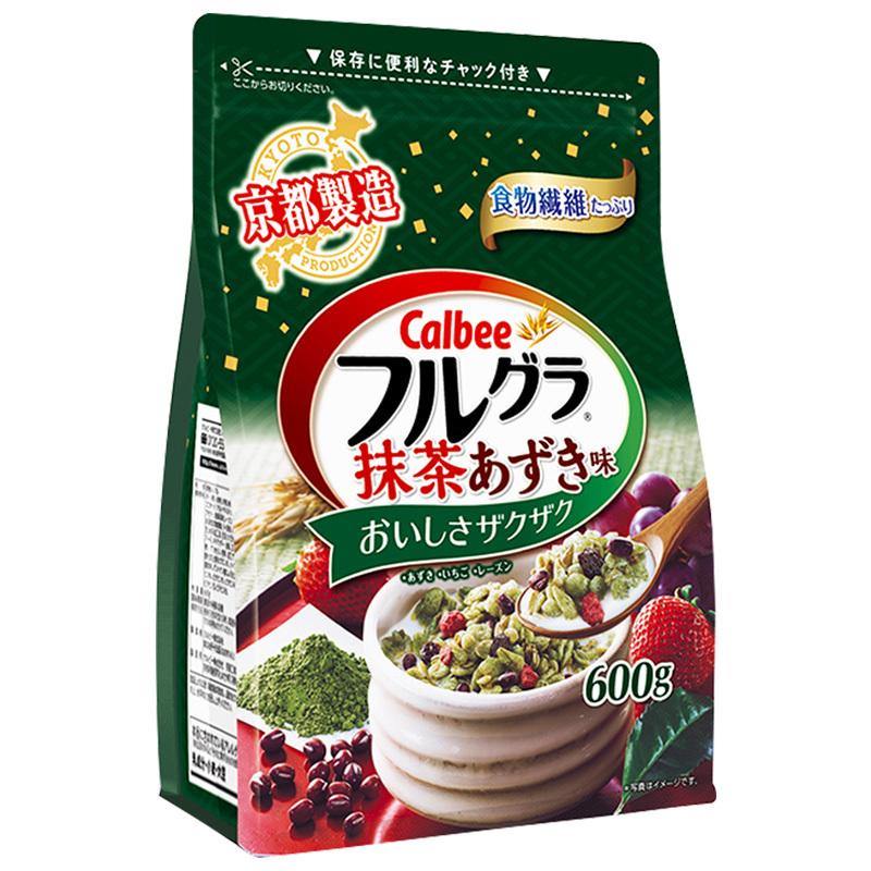 CALBEE FRUIT GRANOLA CEREAL MATCHA FLAVOR 600 G - Premium Co  Groceries 