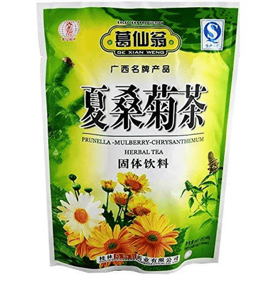 GE XIAN WENG PRUNRLLA MULBERRY CHRYSANTHEMUM HERBAL TEA 16* 10 G - Premium Co  Groceries 