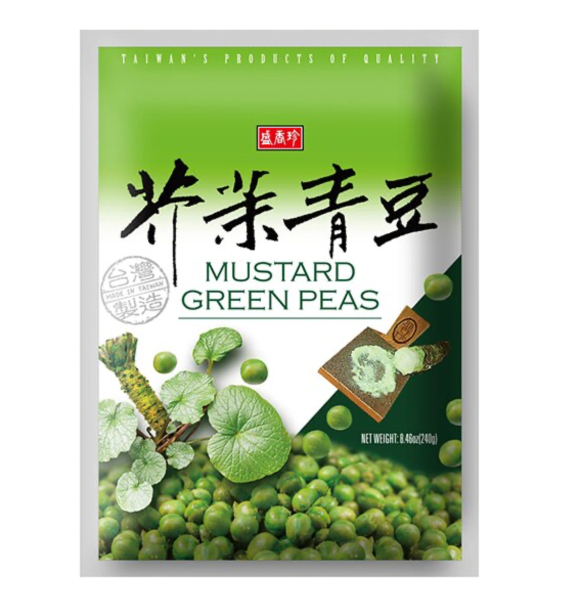 SHENG XIANG ZHEN WASABI GREEN PEAS 240 G - Premium Co  Groceries 