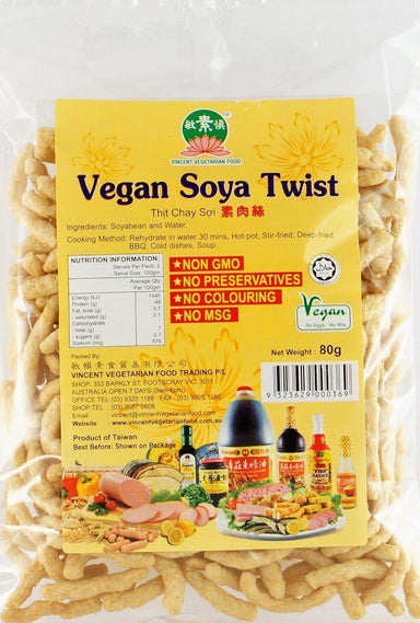 VINCENT VEGAN SOYA TWIST 80G - Premium Co.  Groceries 