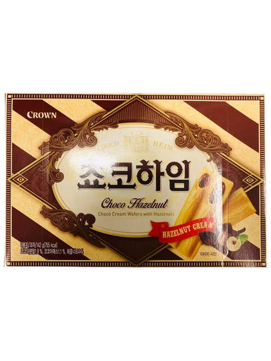 CROWN CHOCO CREAM WAFERS WITH HAZELNUTS 142 G - Premium Co  Groceries 