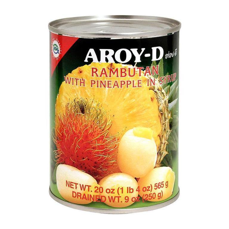 AROY-D RAMBUTAN WITH PINEAPPLE IN SYRUP 565 G - Premium Co  Groceries 