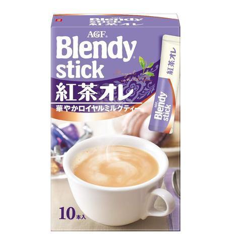 AGF BLENDY STICK ROYAL MILK TEA 10PCS - Premium Co  Groceries 