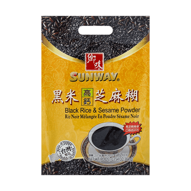 SUNWAY BLACK RICE & SESAME POWDER 12P * 32 G - Premium Co  Groceries 