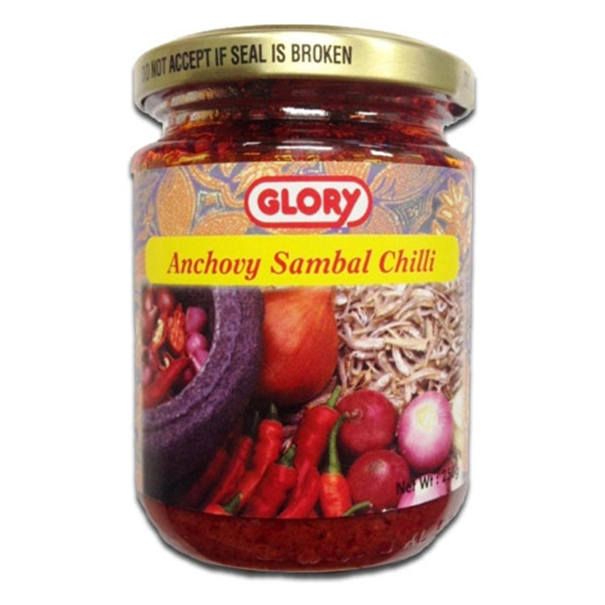 GLORY SAMBAL CHILI WITH ANCHOVY 250 G - Premium Co  Groceries 