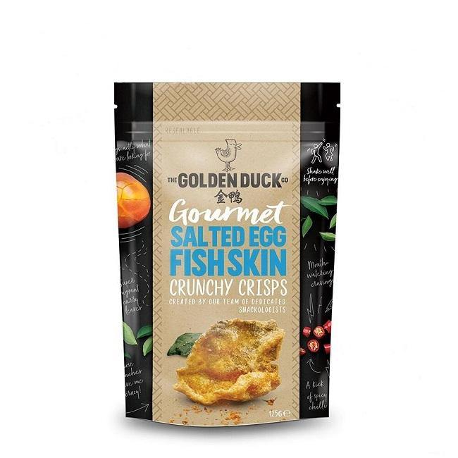 GOLDEN DUCK GOURMET SALTED EGG FISH SKIN 125 G - Premium Co  Groceries 