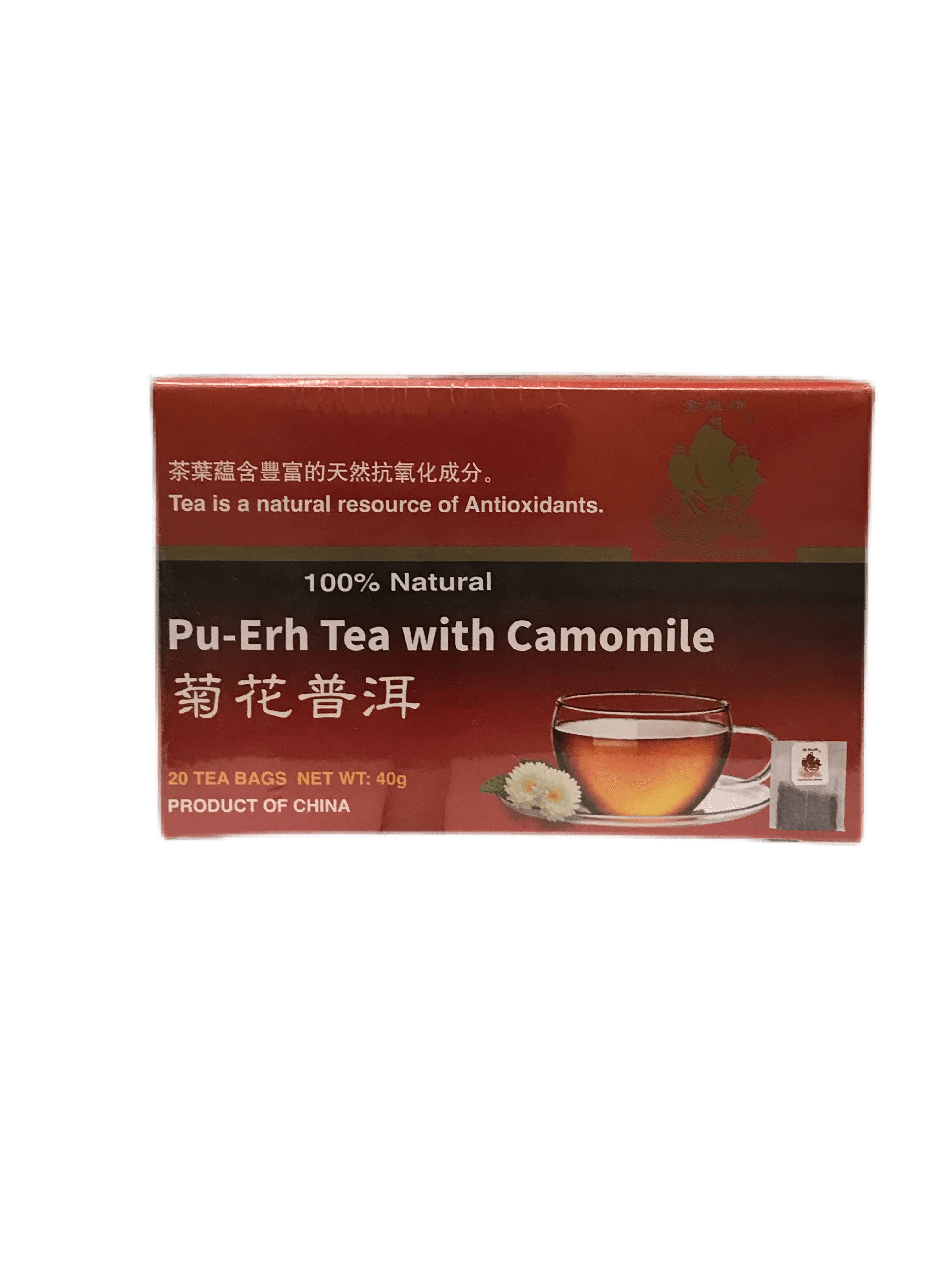 GS PU-ERH TEA WITH CAMOMILE 20 BAGS - Premium Co  Groceries 