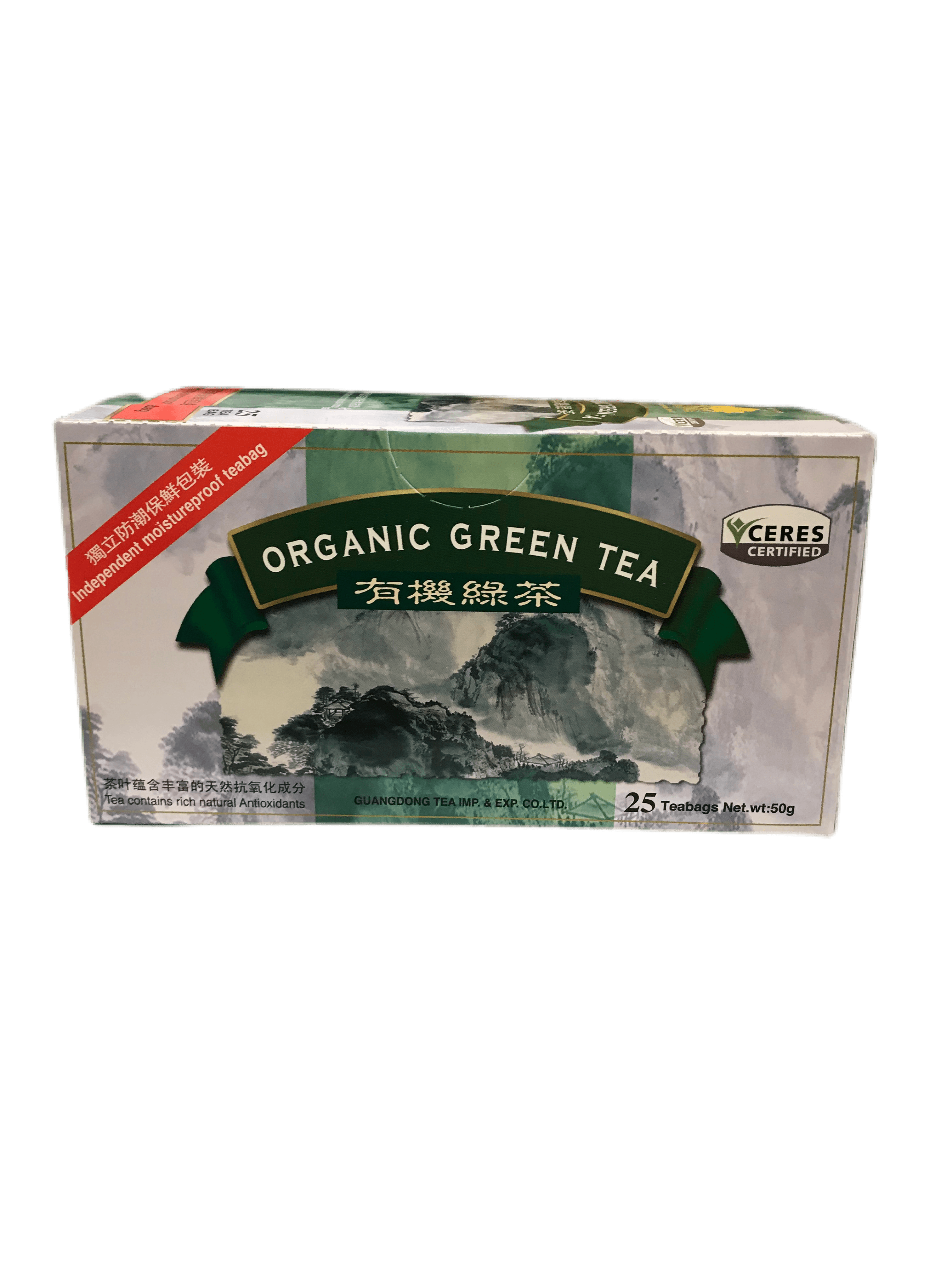 GS ORGANIC GREE TEA 25 BAGS - Premium Co  Groceries 