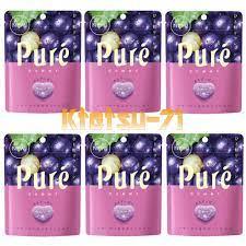 KANRO PURE GUMMY - GRAPE BOX SALE 6 * 56 G - Premium Co  Groceries 