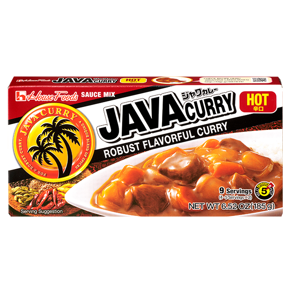 HOUSE FOODS JAVA CURRY SAUCE MIX HOT 185 G - Premium Co.  Groceries 