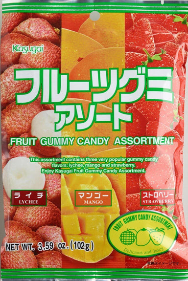 KASUGAI FRUIT GUMMY ASSORTMENT 102 G - Premium Co  Groceries 