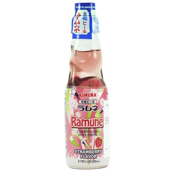 KIMURA RAMUNE STRAWBERRY FLAVOUR 200ML - Premium Co.  Groceries 