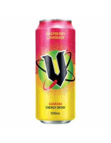 V ENERGY DRINK GUARANA RASPBERRY LEMONADE 500 ML - Premium Co  Groceries 
