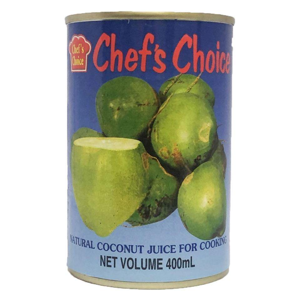 CHEF'S CHOICE NATURAL COCONUT JUICE FOR COOKING 400 ML - Premium Co  Groceries 